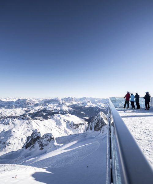 Panoramic terrace of Punta Rocca - © Alex Filz - Marmolada srl